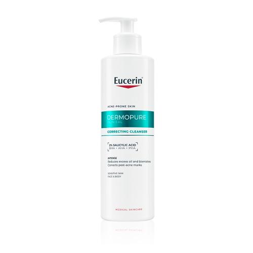 Zdjęcie produktu - Eucerin DermoPure Clinical Żel redukujący niedoskonałości do twarzy i ciała sk&oacute;ra tłusta i trądzikowa, 400 ml
