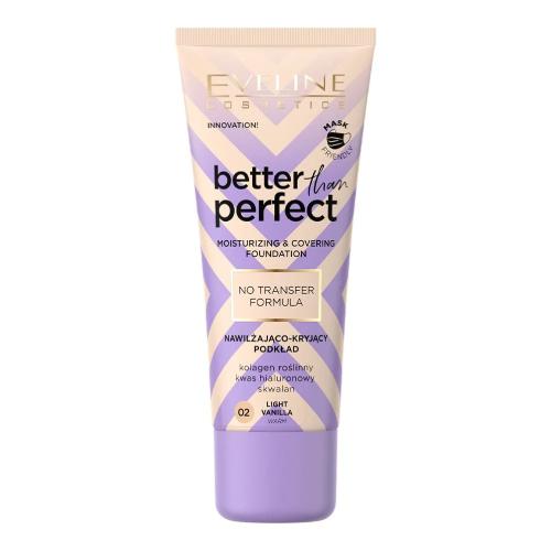 EVELINE Better Than Perfect Podkład nawilżająco-kryjący 02 Light Vanilla, 30ml