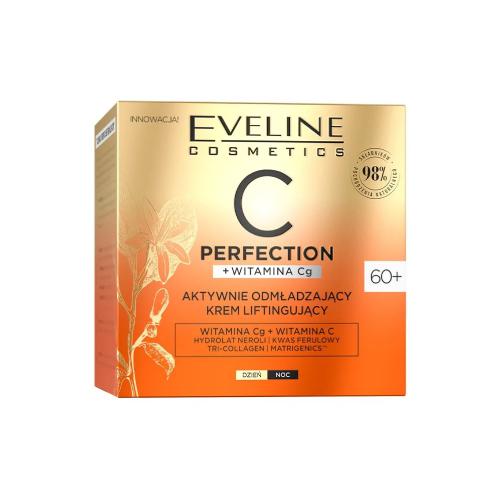 Zdjęcie produktu - EVELINE C Perfection Aktywnie odmładzający krem liftingujący 60+ na dzień i noc, 50ml