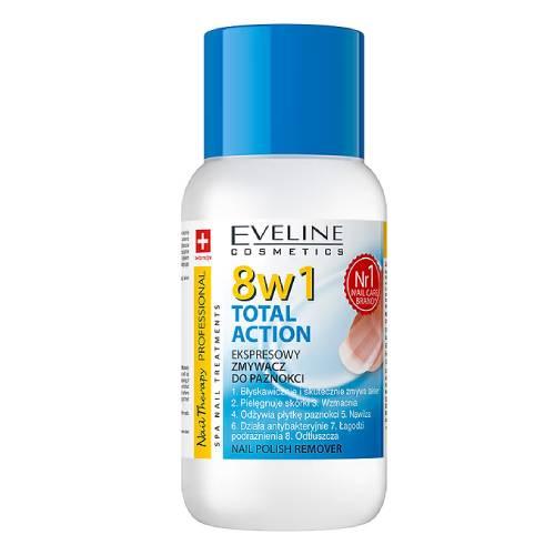 Zdjęcie produktu - EVELINE 8w1 Total Action Ekspresowy zmywacz do paznokci, 150ml