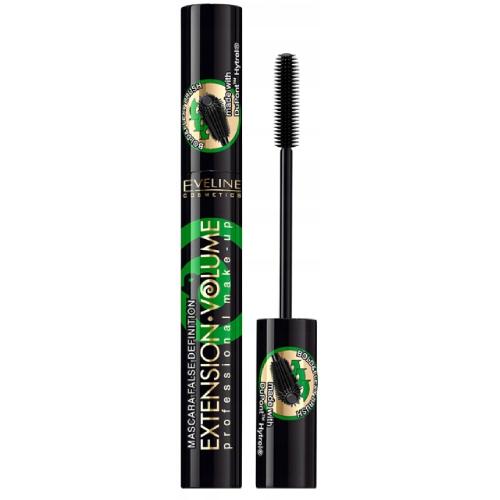 Zdjęcie produktu - EVELINE Extension Volume 4D Extreme Curl Wydłużająco-podkręcający tusz do rzęs Czarny, 10ml