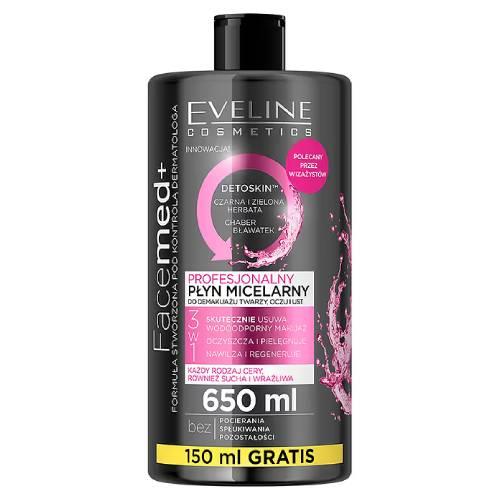 Zdjęcie produktu - EVELINE Facemed+ Profesjonalny płyn micelarny 3w1, 650ml