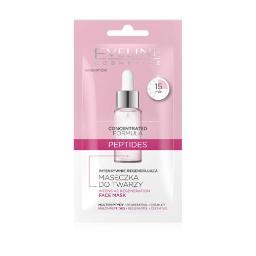 Zdjęcie produktu - EVELINE Peptides Intensywnie regenerująca maseczka do twarzy, 8ml