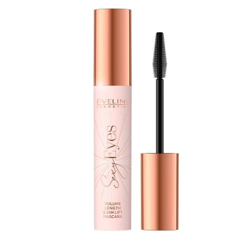 Zdjęcie produktu - EVELINE Maskara Sexy Eyes pogrubiająco-wydłużająco-liftingująca rzęsy, 7ml