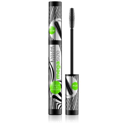 Zdjęcie produktu - EVELINE Mega Size Lashes Wydłużająco-podkręcający tusz do rzęs Czarny, 10ml