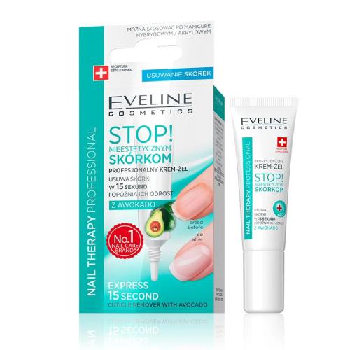 Zdjęcie produktu - EVELINE Nail Therapy Krem-żel do usuwania sk&oacute;rek, 12ml