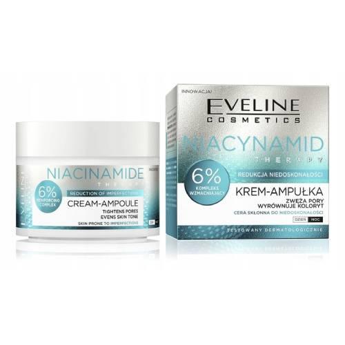 Zdjęcie produktu - EVELINE Niacynamid Therapy Krem-Ampułka do sk&oacute;ry problematycznej na dzień i na noc, 50ml