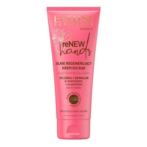 Zdjęcie produktu - EVELINE Renew Hands Silnie regenerujący krem do rąk Kwiat Wiśni, 75ml