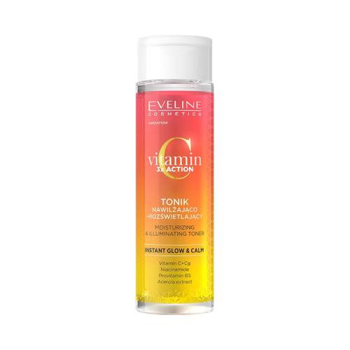 Zdjęcie produktu - EVELINE Vitamin C 3x Action Tonik nawilżająco-rozświetlający, 200ml