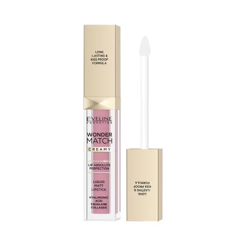 Zdjęcie produktu - EVELINE Wonder Match Matowa pomadka w płynie 07 Toffee, 6,8ml