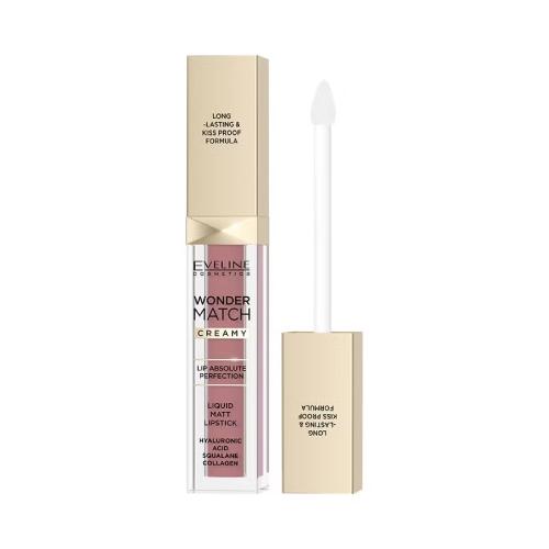 Zdjęcie produktu - EVELINE Wonder Match Matowa pomadka w płynie 11 Milky Nude, 6,8ml