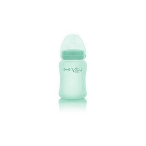 Zdjęcie produktu - EVERYDAY BABY Szklana butelka ze smoczkiem S miętowa 0-3m, 150ml