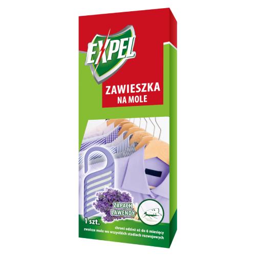 Zdjęcie produktu - EXPEL Zawieszka na mole o zapachu lawendy, 1 szt.