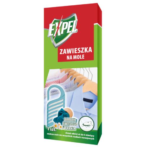 Zdjęcie produktu - EXPEL Zawieszka na mole o zapachu świeżego prania, 1 szt.