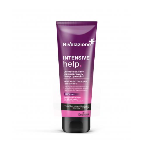 Zdjęcie produktu - FARMONA NIVELAZIONE Intensive help Dermatologiczny krem naprawczy do rąk i paznokci, 100ml