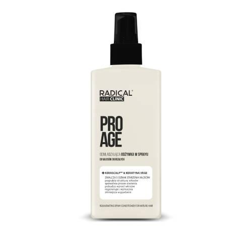 Zdjęcie produktu - Farmona Radical Hair Clinic Pro Age Odmładzająca odżywka w sprayu, 200 ml