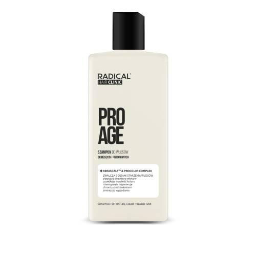 Zdjęcie produktu - Farmona Radical Hair Clinic Pro Age Szampon do włos&oacute;w dojrzałych i farbowanych, 300 ml