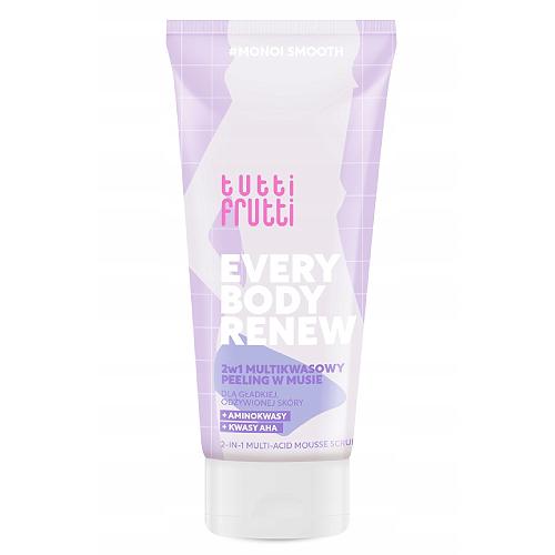 Zdjęcie produktu - Farmona Tutti Frutti Everybody Renew 2w1 Multikwasowy peeling do ciała w musie, 200 ml