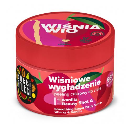 Zdjęcie produktu - FARMONA TUTTI FRUTTI Wygładzający peeling do ciała Wiśnia, Wanilia i Beauty shot A, 300g