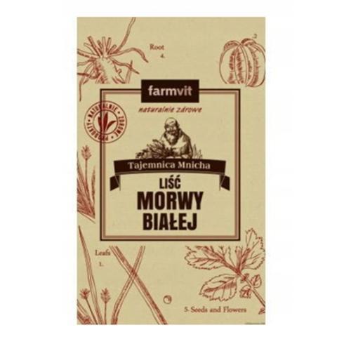 Zdjęcie produktu - FARMVIT Liść Morwy Białej Herbatka ziołowa, 50g