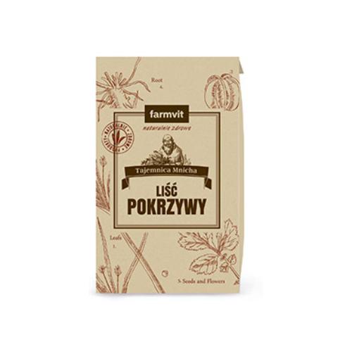 Zdjęcie produktu - FARMVIT Liść Pokrzywy Herbatka ziołowa, 100g