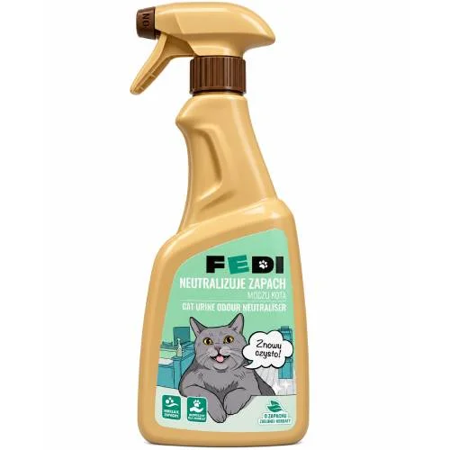 Zdjęcie produktu - Fedi Płyn neutralizujący zapach moczu kota, 500 ml
