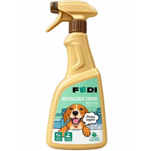 Zdjęcie produktu - Fedi Płyn neutralizujący zapach moczu psa, 500 ml