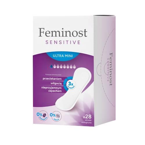 Zdjęcie produktu - Feminost Sensitive Ultra Mini Wkładki urologiczne, 28 szt.