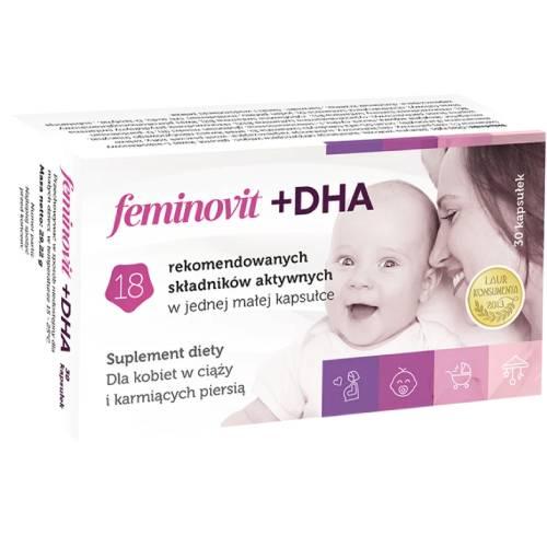Zdjęcie produktu - Feminovit + DHA, 30 kaps.