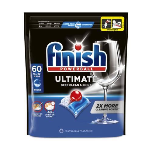 Zdjęcie produktu - FINISH Powerball Ultimate Allin1 Kapsułki do zmywarki Fresh, 60szt.