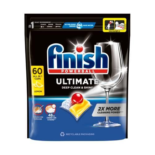 Zdjęcie produktu - FINISH Powerball Ultimate Kapsułki do zmywarki Lemon, 60szt.