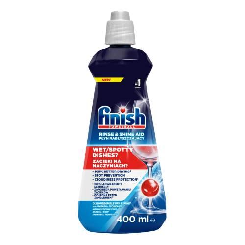 Zdjęcie produktu - FINISH Shine & Dry Nabłyszczacz do zmywarki, 400 ml