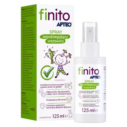 Zdjęcie produktu - Finito Apteo Spray zapobiegający wszawicy, 125 ml