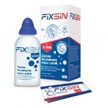 Zdjęcie produktu - FIXSIN Zestaw do płukania nosa i zatok z ektoiną - 1 sztuka