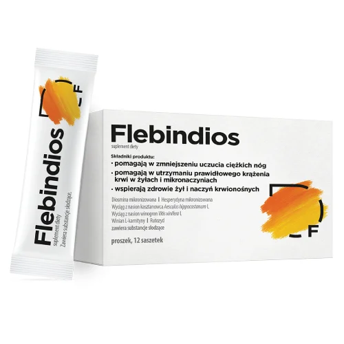 Zdjęcie produktu - Flebindios proszek, 12 sasz.