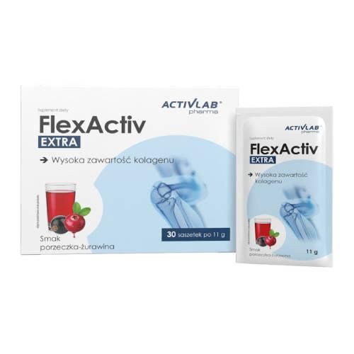 Zdjęcie produktu - Activlab Pharma FlexActiv EXTRA porzeczka-żurawina, 30 sasz.
