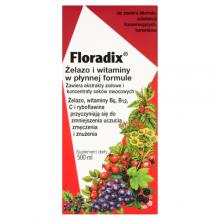 Zdjęcie produktu - Floradix Płyn Żelazo i Witaminy, 500 ml
