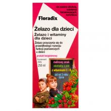 Zdjęcie produktu - Floradix Żelazo dla dzieci, 250 ml