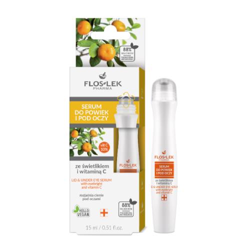 Zdjęcie produktu - FLOS-LEK Serum do powiek i pod oczy ze świetlikiem i witaminą C, 15ml