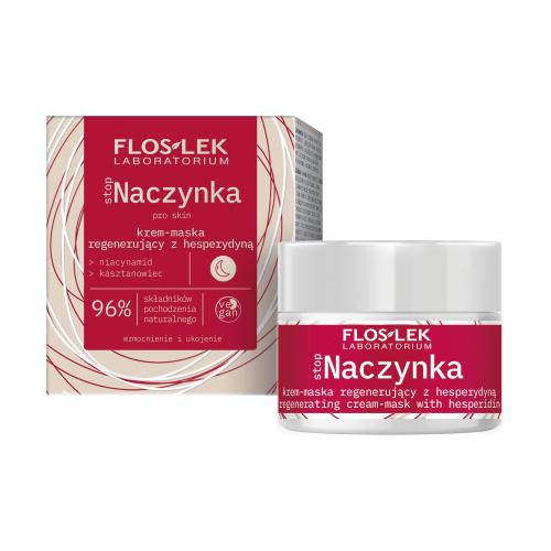 Zdjęcie produktu - FLOS-LEK stopNaczynka Krem-maska regenerujący z hesperydyną na noc, 50 ml