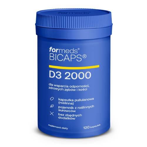 Zdjęcie produktu - FORMEDS BICAPS D3 2000,120 kapsułek