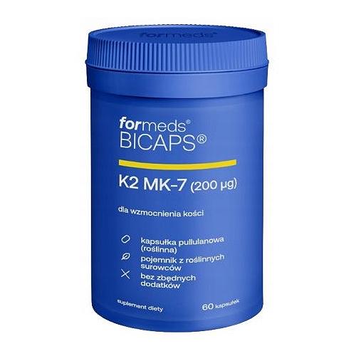 Zdjęcie produktu - FORMEDS Bicaps K2 MK-7 200 IU, 60 kaps.