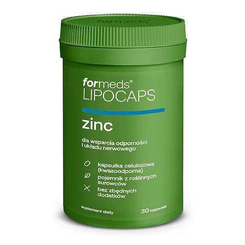 Zdjęcie produktu - FORMEDS Lipocaps Zinc Cynk, 30 kaps.