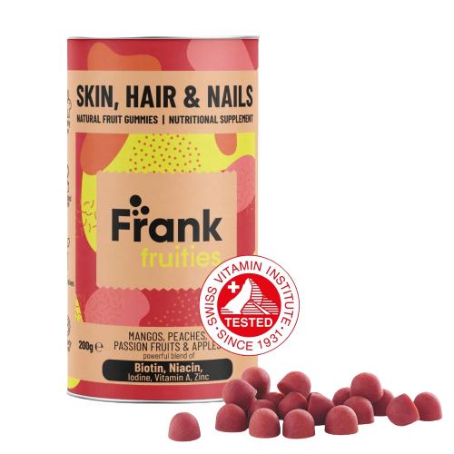 Frank Fruities Zdrowe włosy, sk&oacute;ra i paznokcie, 80żelek