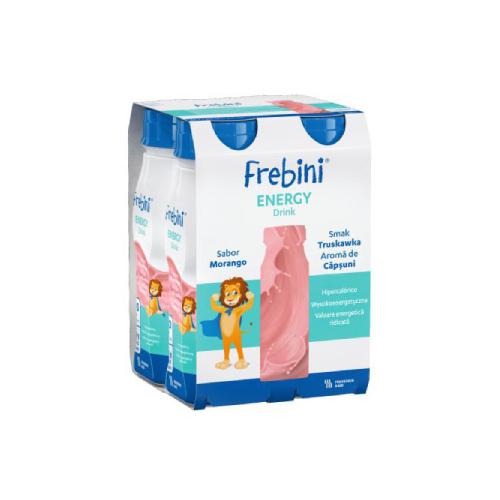 Zdjęcie produktu - Frebini Energy DRINK truskawka (nowe opakowanie), 4x200ml