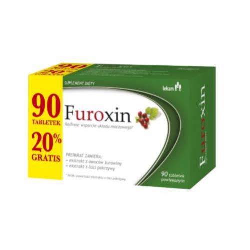 Zdjęcie produktu - FUROXIN, 90 tabletek KR&Oacute;TKA DATA 31.08.2026