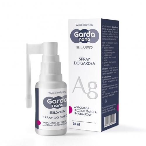 Zdjęcie produktu - Garda Nano Silver Spray do gardła, 30 ml