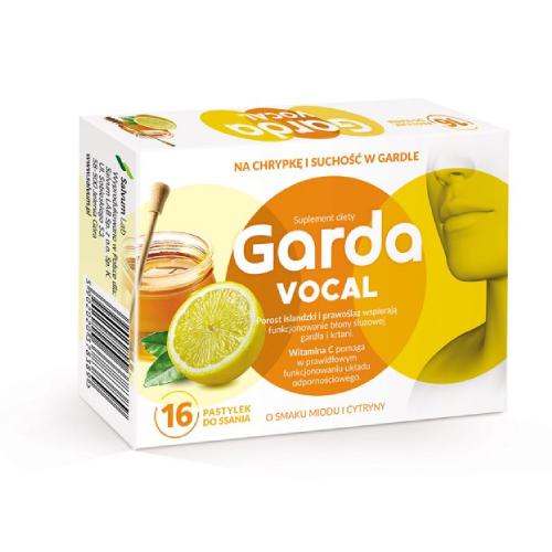 Zdjęcie produktu - Garda VOCAL na chrypkę i suchość w gardle, 16 pastylek do ssania