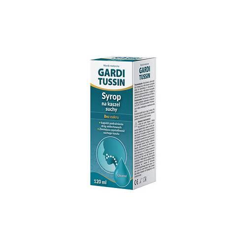 Zdjęcie produktu - Gardi Tussin Syrop bez cukru, 120 ml - na kaszel suchy