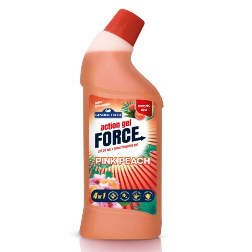 Zdjęcie produktu - General Fresh Action Gel Force Żel do WC Pink Peach, 1l